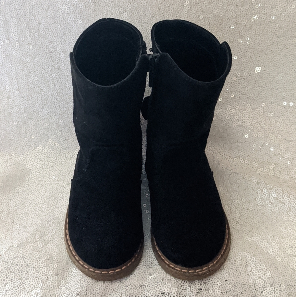 Black toddler girl boots